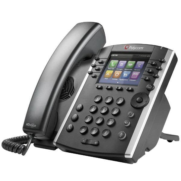 Polycom VVX 411 HD Business-IP-Tischtelefon (Kein Netzteil) (Generalüberholt)